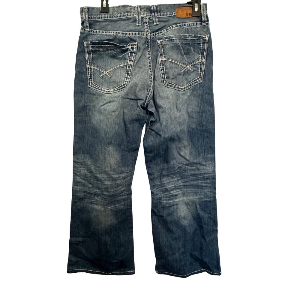 BKE Denim Tyler Mens Relaxed Fit Jeans Size 29S Medium Wash 100% Cotton Made In